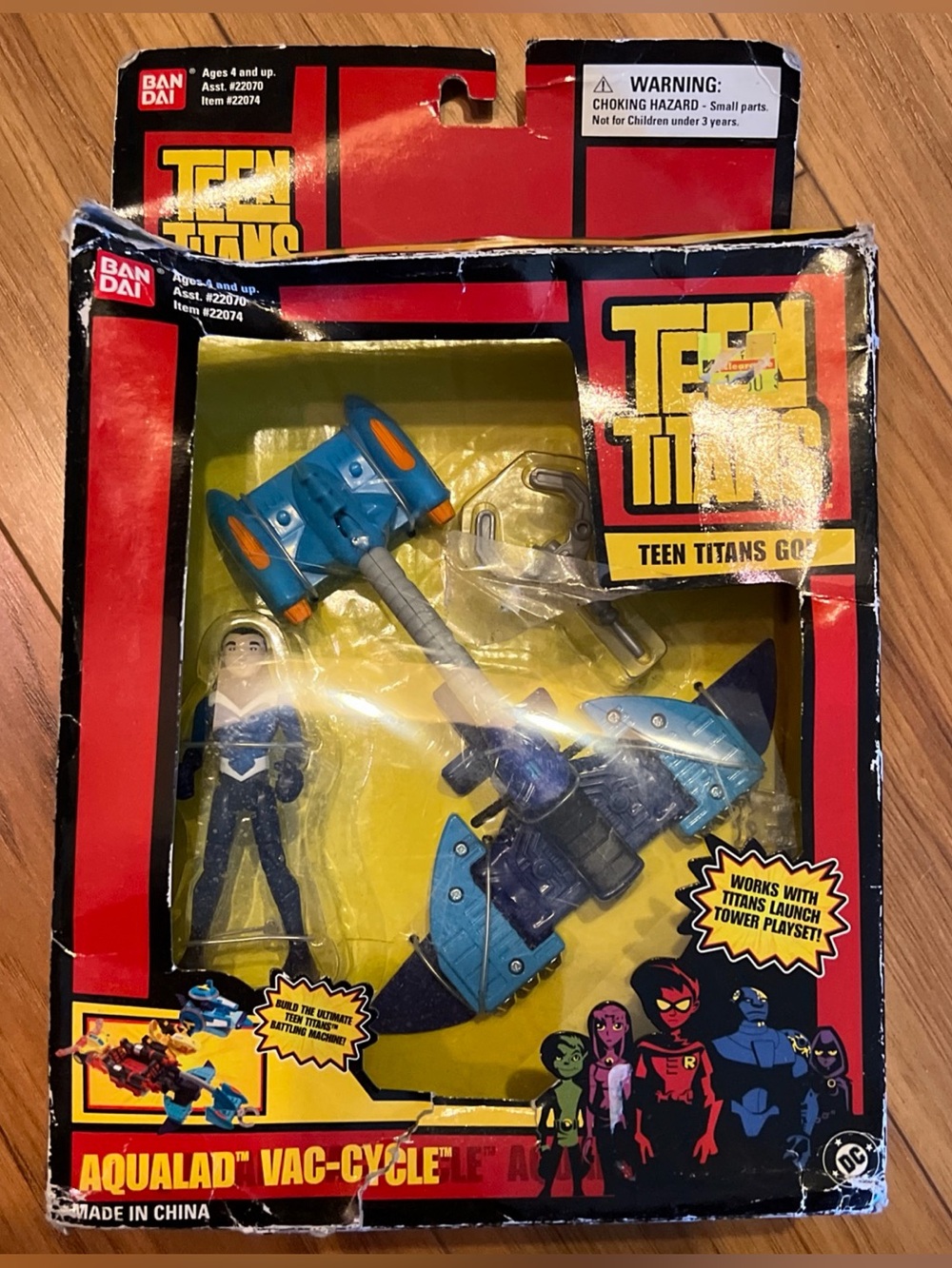 Teen Titans Go! Aqualad Vac-Cycle Action Figure and Vehicle DC Comics 2004